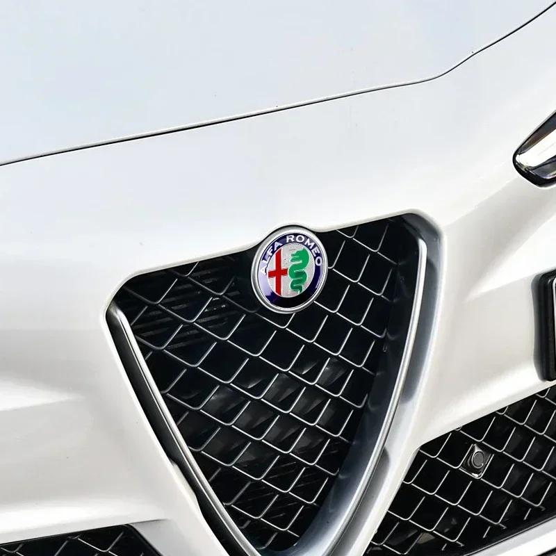 For Alfa Romeo 2026 Hot Sticker for Alfa Romeo 147 Giulietta Stelvio 40mm 50mm 56mm 60mm 65mm 74mm Car Front Hood Emblem Logo Re