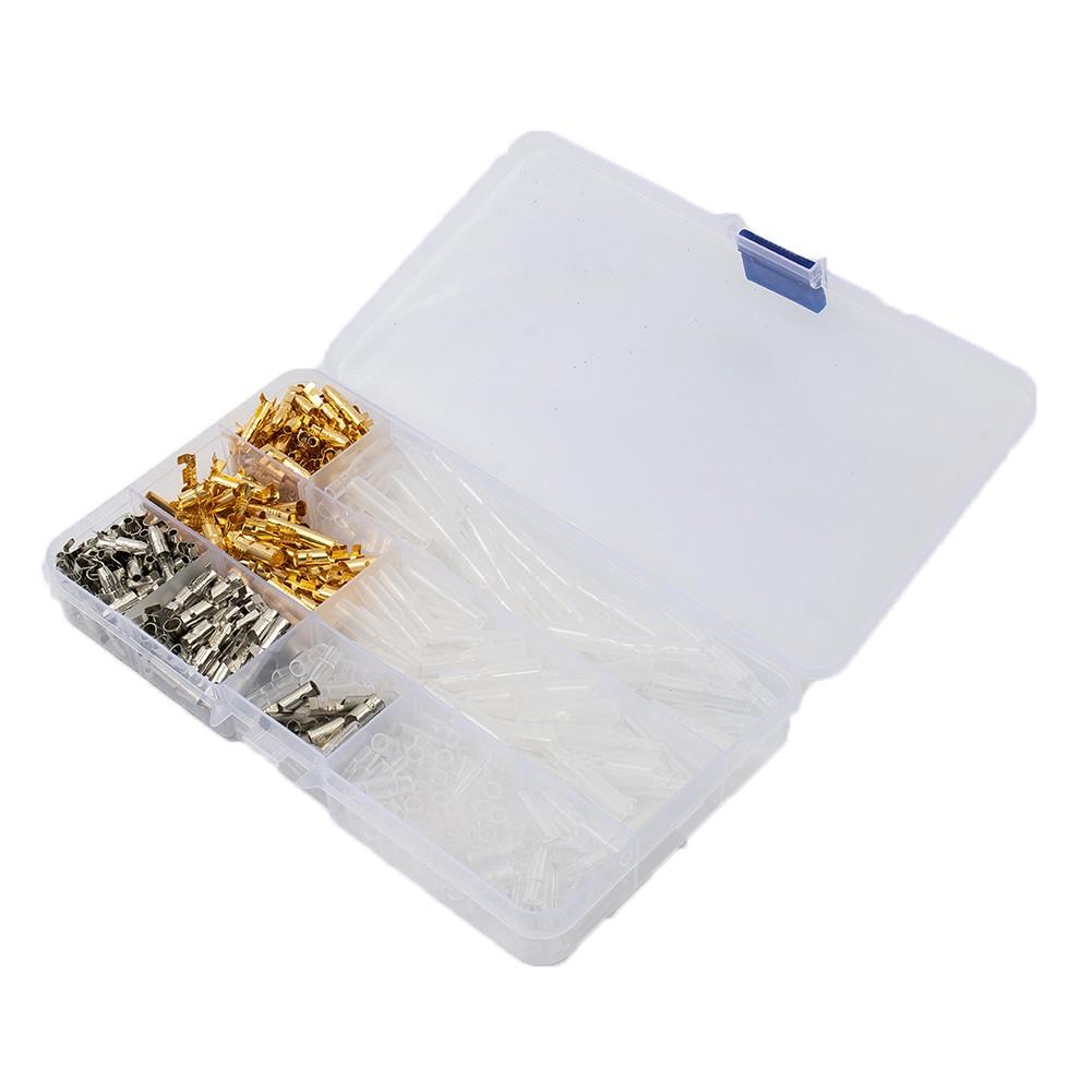 400Pcs Motorcycle Wiring Harness Connectors Brass 3.9mm Electrical