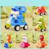 Dinosaur Push Toy With Plastic Material And Whistle For Kids Learning And Play