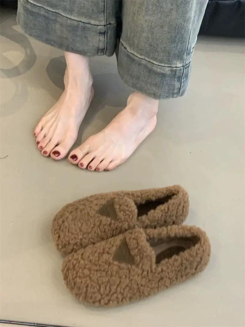 Модные женские бархатные туфли Zapatillas из хлопка — фото 9