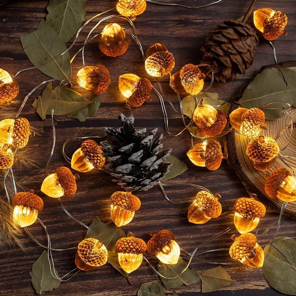 Guirlande lumineuse de Noël à 30 LED de 10 pieds, éclairage d'intérieur et d'extérieur étanche, 8 fonctions avec télécommande et boîtier de batterie