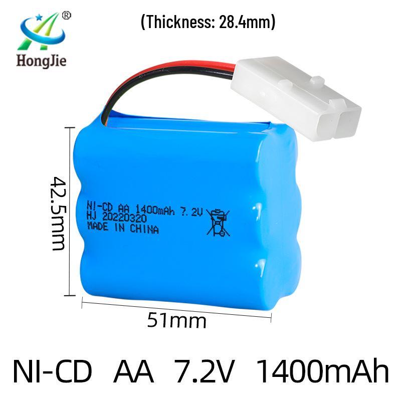 7.2V 1400mAh NiCd AA Rechargeable Battery Pack for RC Cars