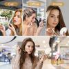 New Make Up Mirror with Lighting Small Led Tabletop Mirror Magnifying Women's Pocket Mirror HUAZJ03