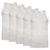 Keanu Mens Ribbed Cotton Blend Fitted Vest Top (Pack of 6)