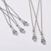 5pcs Set Simple Five People Splicing Best Friends Letter Five-pointed Star Pendant Necklace for Women Men Birthday Jewelry Gifts