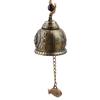 Vintage Buddha Statue Bell Blessing Feng Shui Wind Chime for Good Luck Crafts Home Car Hanging Decor