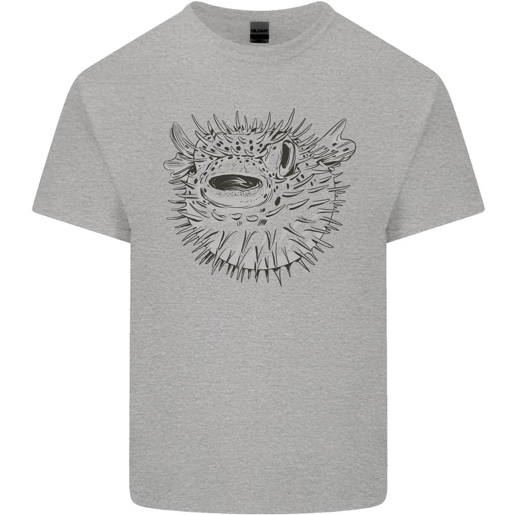 A Pufferfish Puffer Illustration Unisexs Light Cotton TShirt