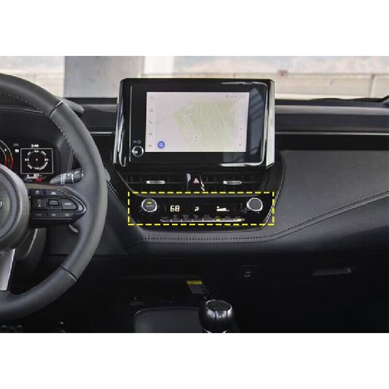 For Toyota GR Corolla 2023-24 Black Aluminum Central Console AC Knob Cover Trim