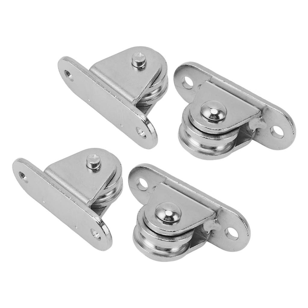 Small Pulley Block Stainless Steel Silent Pulley Roller Wall Mounted Fixed Pulley for DIY Equipment