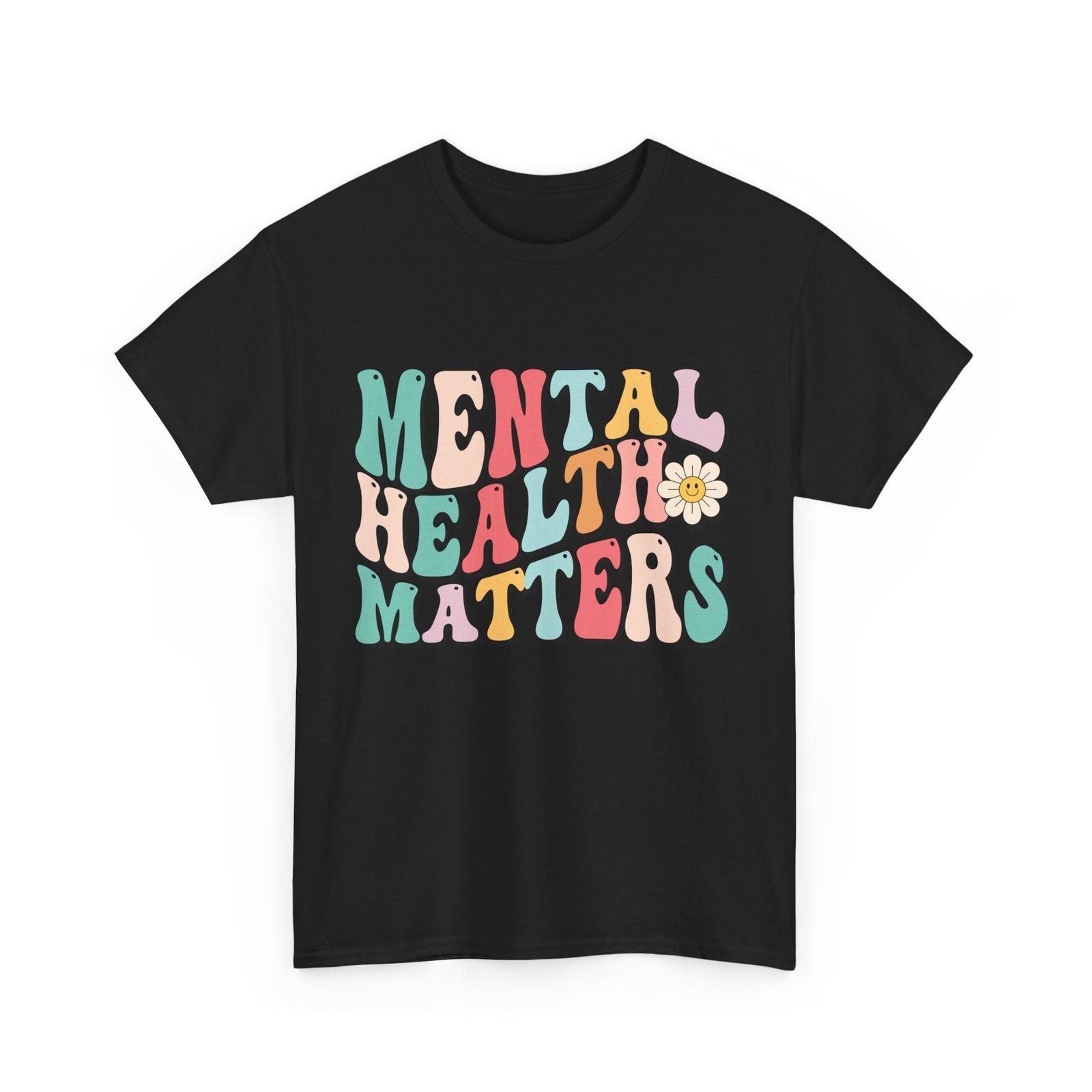 Mental Health Awareness Shirt, Mental Health Matters Groovy Cute T-shirt XXXXL
