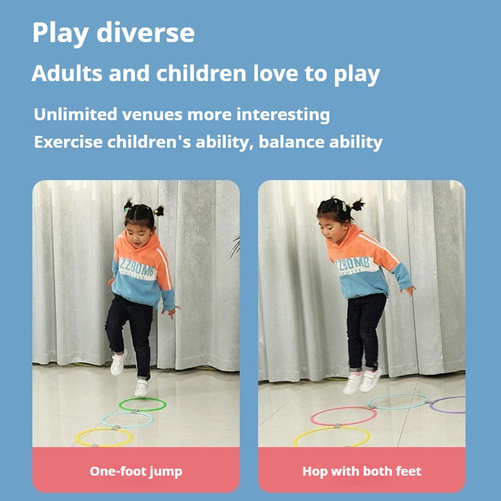 Plast Utendørs Sportsleker Gitter Hoppering Sett Spill Foreldre Barn Interaktiv Tidlig-utdanning Læremidler Fysisk Trening Leker
