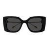 Gucci Cut-out Temples Injection Butterfly Sunglasses Men's Black
