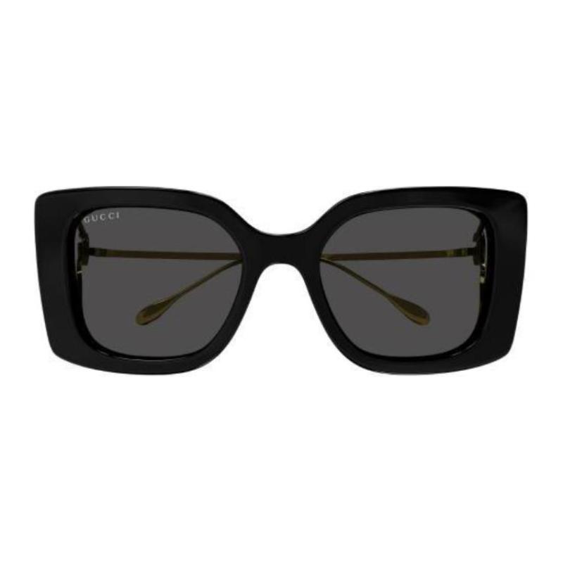 Gucci Cut-out Temples Injection Butterfly Sunglasses Men's Black