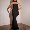 Import and Export Party Dress Women's Temperament Elegant Slim Tube Top Streamer Hip Wrap Dress