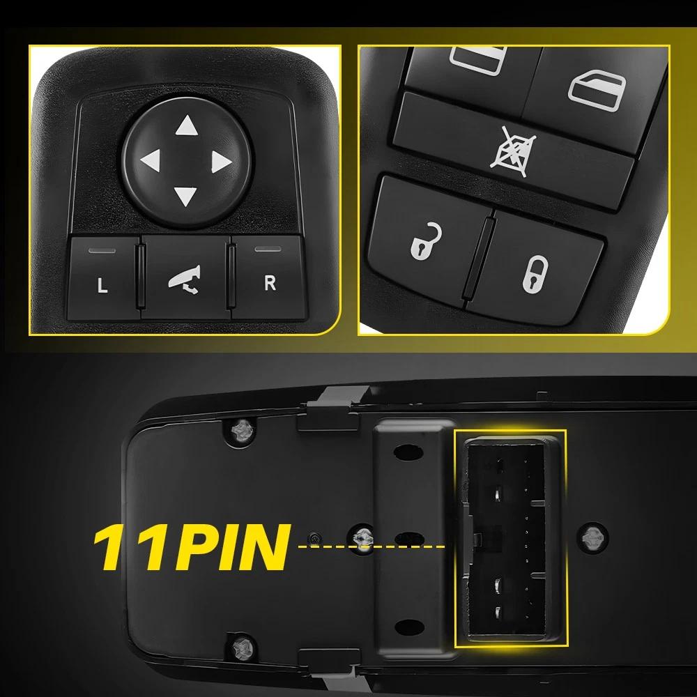 56046826AE Power Window Switch Left Driver Control Button For 2016-2022 Ram 1500 2500  2011-2012 Dodge Journey 2012 Chrysler 300