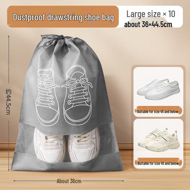 Staubdichter & Feuchtigkeitsabweisender Schuhaufbewahrungsbeutel mit Kordelzug - Reise- & Studentenwohnheim-Organizer
