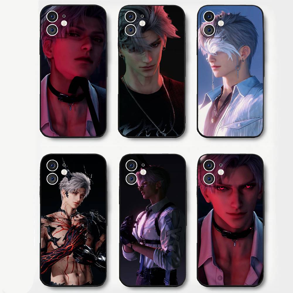Game Love And Deepspace Sexy Man Sylus Phone Case For IPhone 17 Air 16 15 14 13 Pro Max 11 12 Black Silicone Cover
