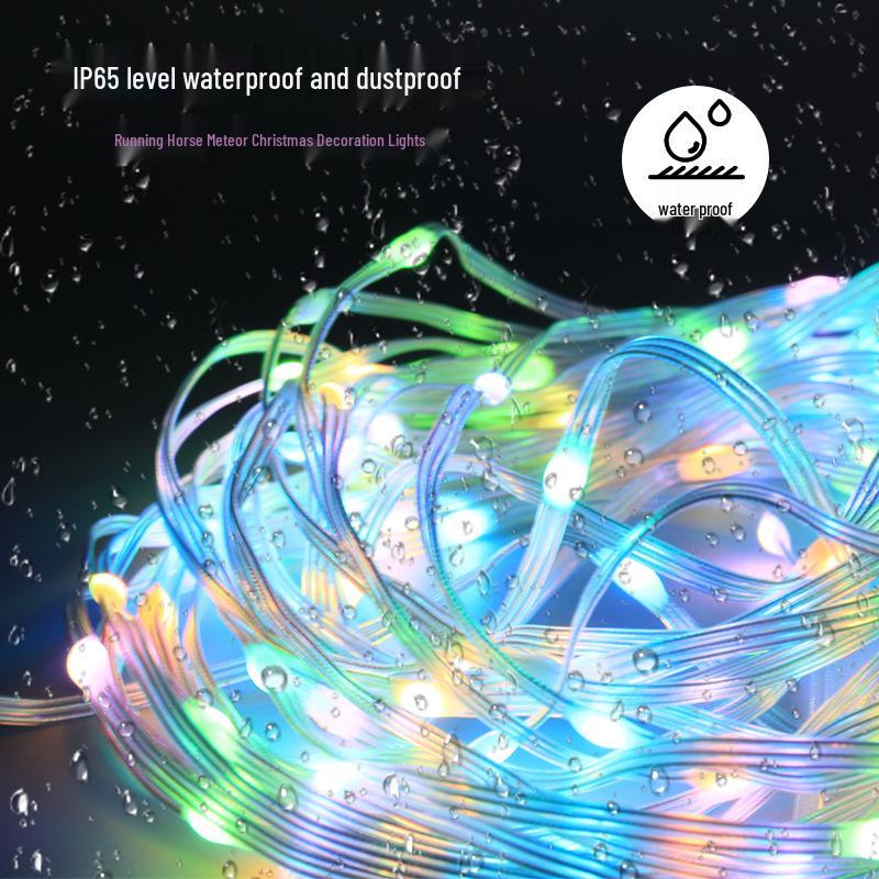 Dreamcolor Bluetooth Music LED String Lights - Three-Wire Point Control for Christmas and Holiday Decor