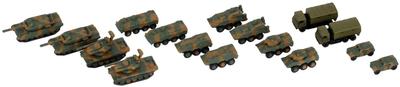 Pit Road 1700 MI Series Ground Self-Defense Force Vehicle Set 2 Metal Type 73 Medium Truck & Type 60 Armored Vehicle (2 of Each) Plastic Model MI03SP