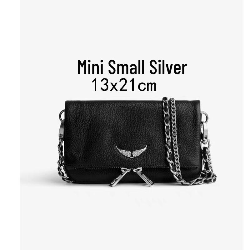 ZV Diamond-Studded Winged Crossbody Rivet Handbag - European & American Women's Fashion Bag