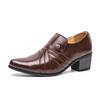 New Men Formal Oxford Shoes Casual Business Office Party Loafers Men's High Heels Shoes Classic Men Shoes PU Leather Dress Shoes