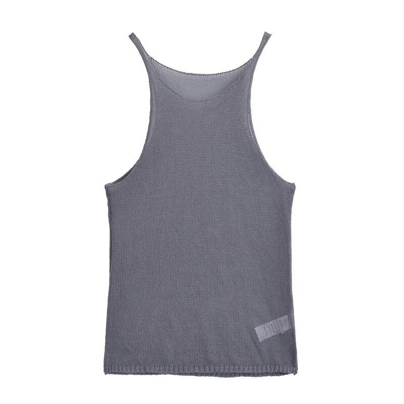 Fashion Style 2024 Summer New Arrival Women's Base Silm Easiest for Match Sleeveless Knitwear 4566410 826