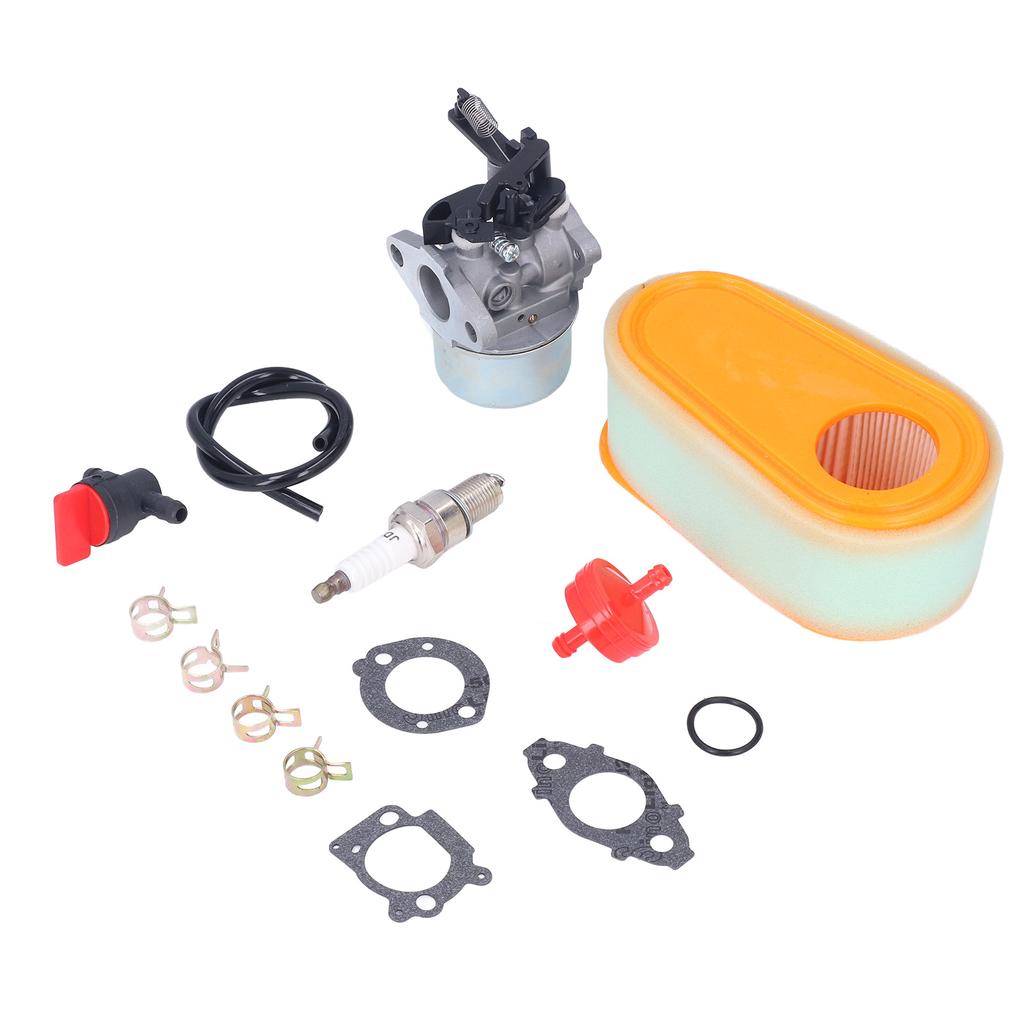 Carburetor Replacement Kit with Fuel Filter Spark Plug for 875 Exi 190 CC Lawn Mower