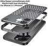 Metall-Druckknopf Handyhülle für iPhone 17 Pro/16 Pro Max/15/14 Pro/13 Pro