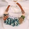 European and American fashion exaggerated handmade bead necklacs various bead necklaces bohemian style commuter women's necklace