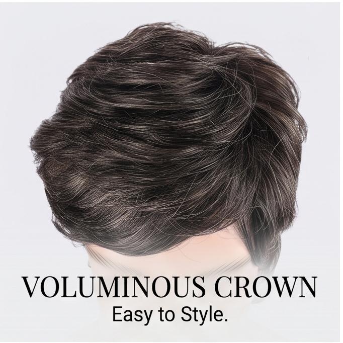 Men's Short Straight Side Part Synthetic Wig (7026A-4M#) High-Temp Fiber Natural Breathable for Daily & Casual Use, Ready to Ship