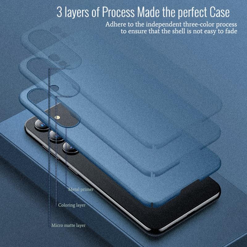 Anti-Fingerprint Matte Hard PC Case Full Body Protect Cover For Samsung Galaxy A53 A34 A54 A55 A35 5G S21 FE S22 S23 S24+ Plus Ultra Note20