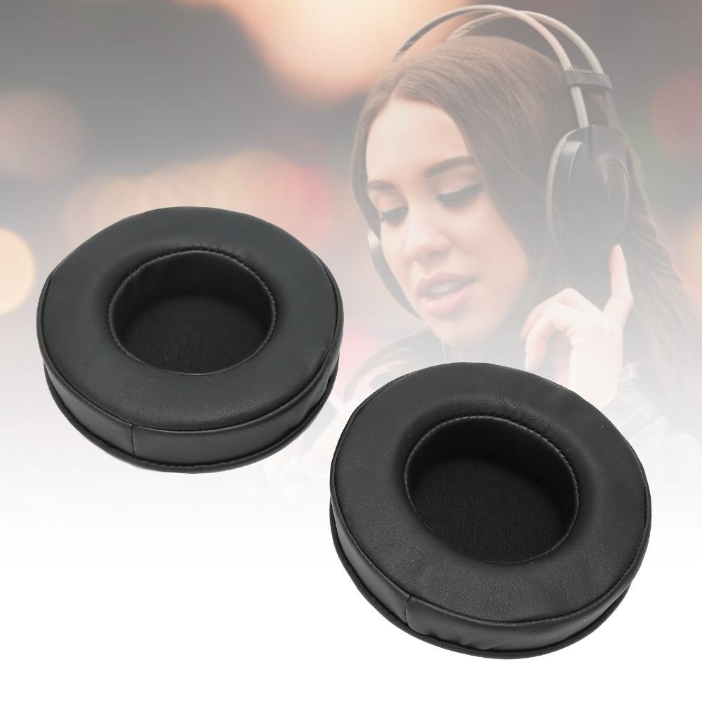 2PCS Soft and Comfortable Noise Isolation Ear Cushions Black Ear Covers Replacement Parts 100mm