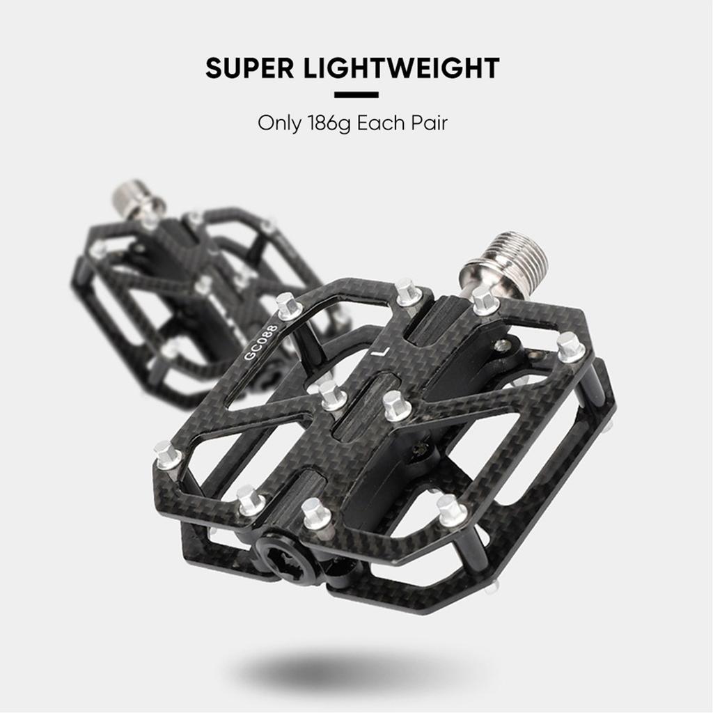 Pedal, 3 Bearing Anti Skid Mountain Bike Flat Pedal for All Terrain Riding