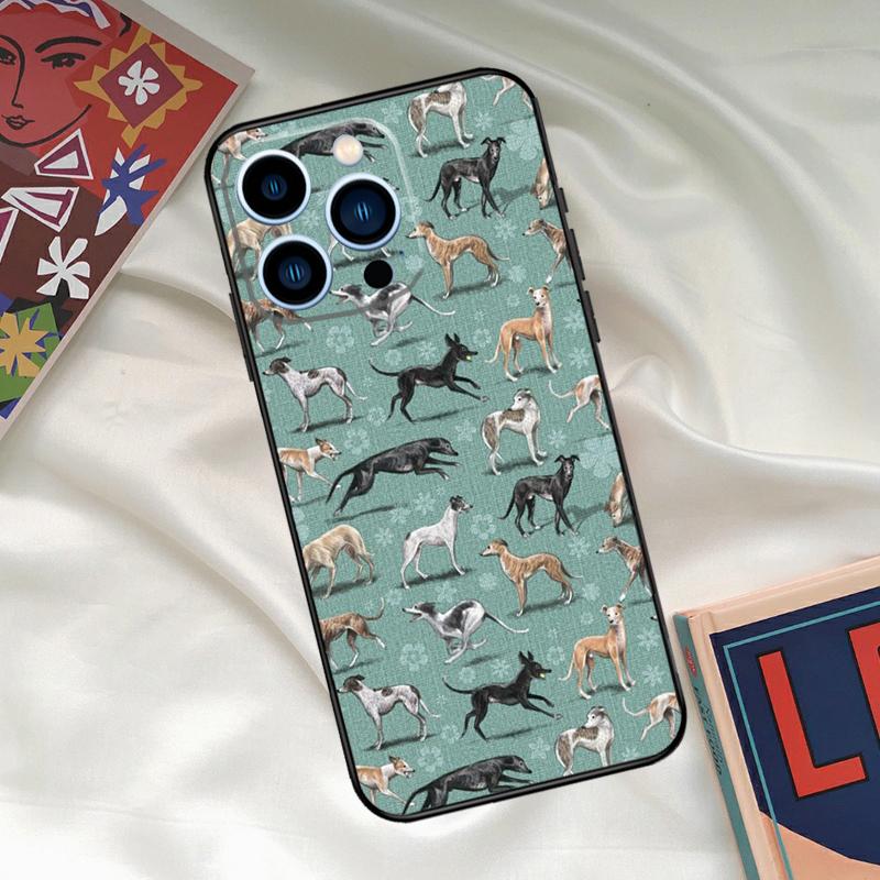 Galgo Greyhound Dog Phone Case on For iPhone 13 12 11 Pro Max Mini SE2 XS XR X 7 8 Plus Cover Soft Cases