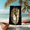 proof beach towel with AFC Ajax pattern - soft,absorbent,quick-drying,machine washable - perfect for swimming,camping,bathing