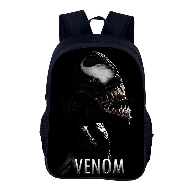 Venom School bag Superhero School Bag 40cm/15.7inch Backpack Zipper Backpack lightening Book Bags Computer Backpack