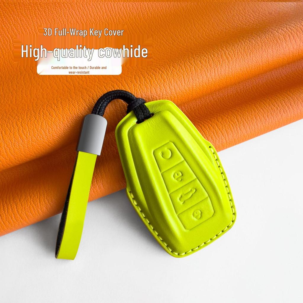 Geely Xingyue L 2026 Genuine Leather Key Cover for Haoyue L, Boyue L, Xingrui Models