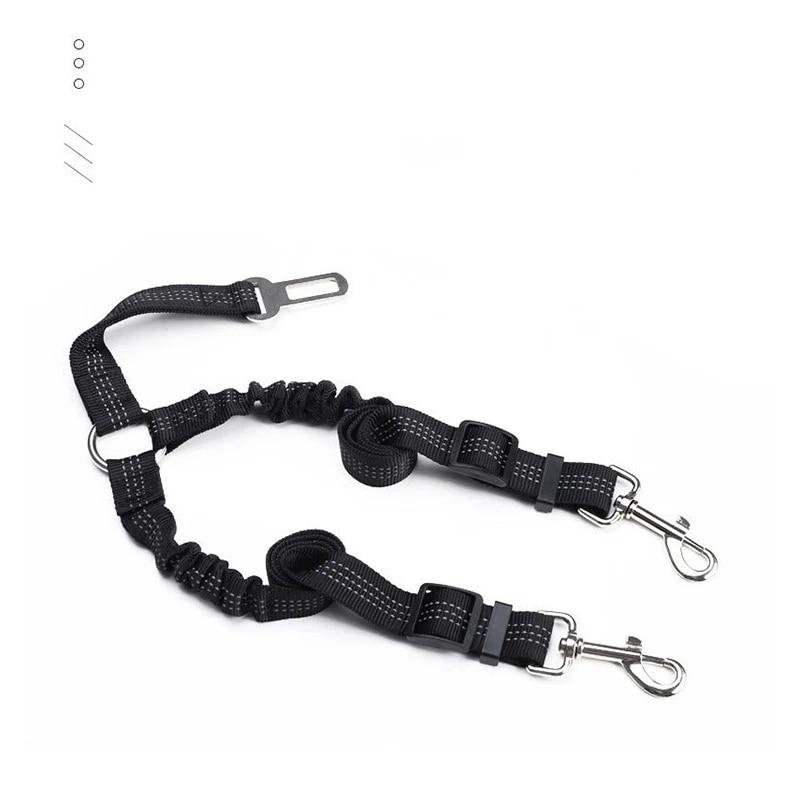 

Ремни безопасности для домашних животных, двойной оголовье, регулируемый один-два нейлоновых поводка-рулетки для переноски собак и кошек на открытом воздухе