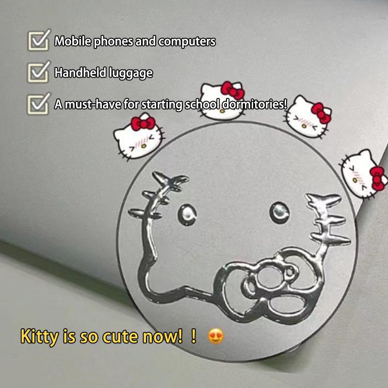 

1 шт. Kawaii Sanrio металлическая наклейка водостойкая аниме «Hello Kitty Kuromi Cinnamoroll» мобильный багажный компьютерный патч для детей, подарки