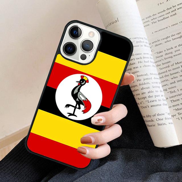 Uganda Flag Phone Case Cover For iPhone 17 Air 16 15 14 Plus 12 13 Pro Max Coque Shell Fundas
