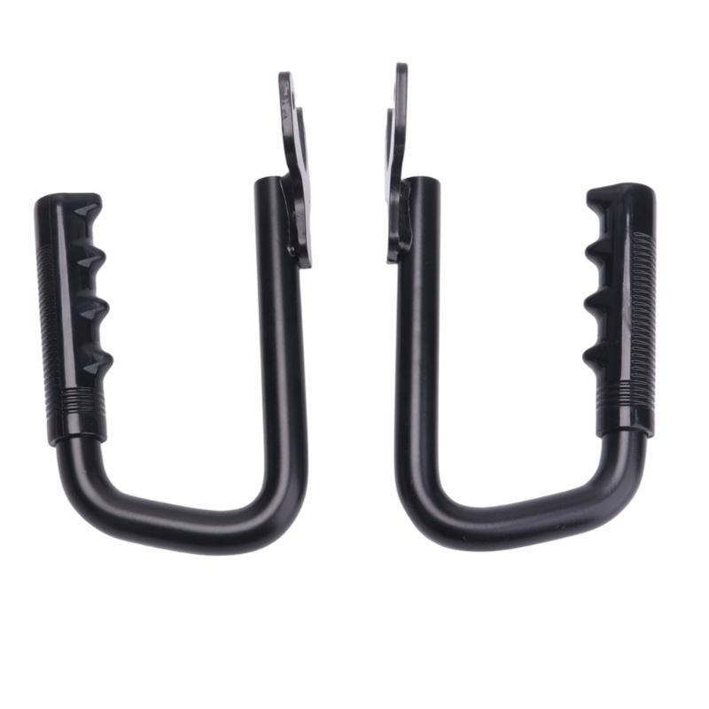Wrapped Grip Vehicle Grab Handle for the Specified Front Cabin Position, Bent Tubular Metal Handhold with Two-Hole Mounting Plate for Entry and Exit