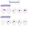 24 PCS European and American Rainbow Style Nail Art French Style Nail Art Dual Tone Nail Patches Fake Nail Plates