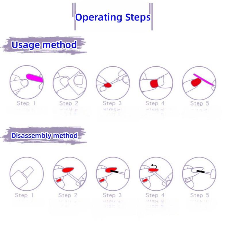 24 PCS European and American Rainbow Style Nail Art French Style Nail Art Dual Tone Nail Patches Fake Nail Plates