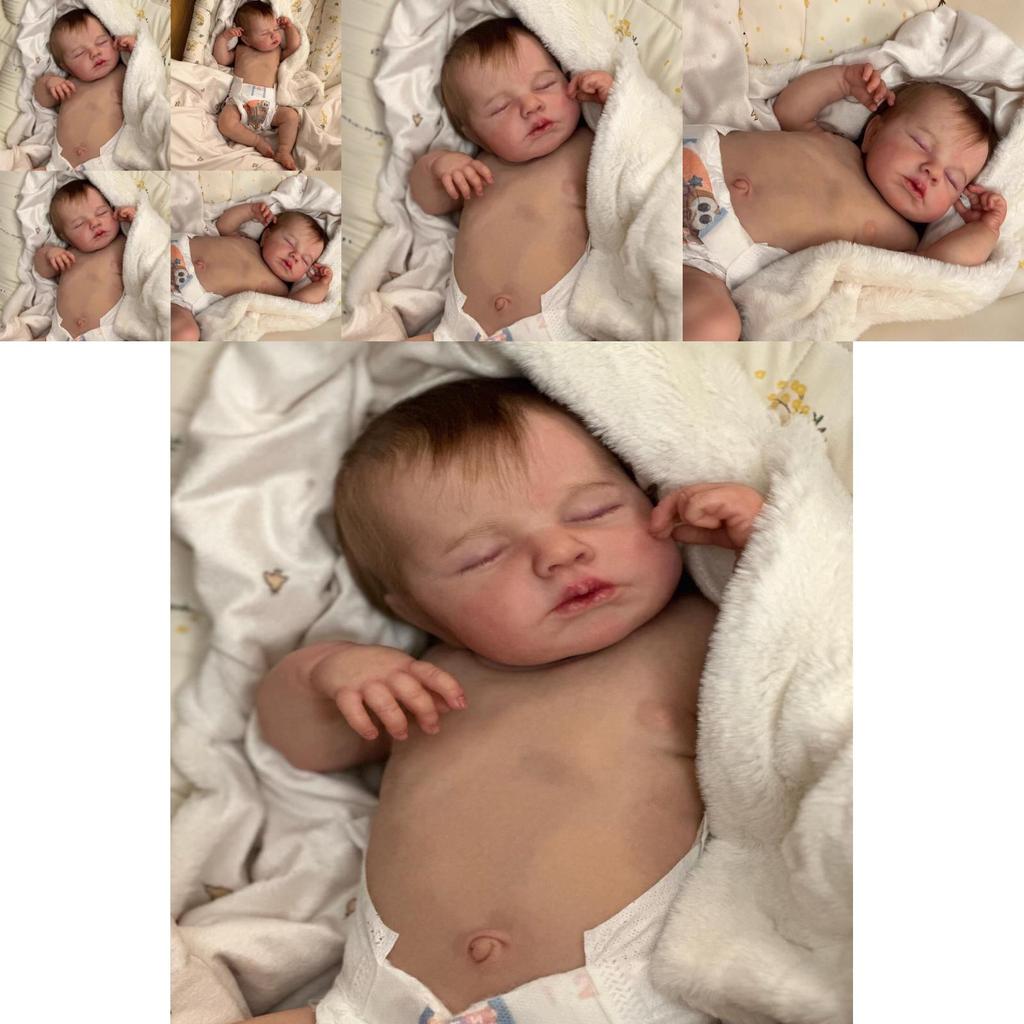 Silicone Baby Reborn Doll 49cm With 3d Skin For Collectors And Giftgiving