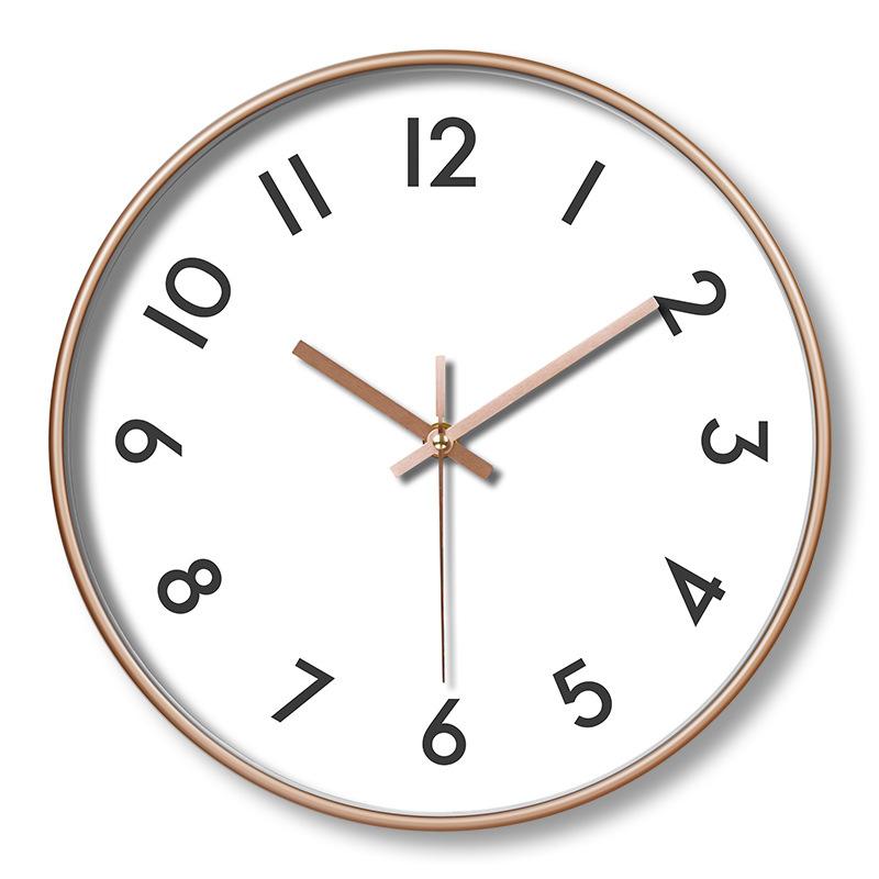 8 InchWall Clock Modern Design Chinese Style Series Art Round Mute Creative Hanging Home Living Room Bedroom Decoration