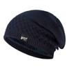 Fleece Lined Skull Cap Solid Color Winter Hats Simple Knitted Hats  Winter