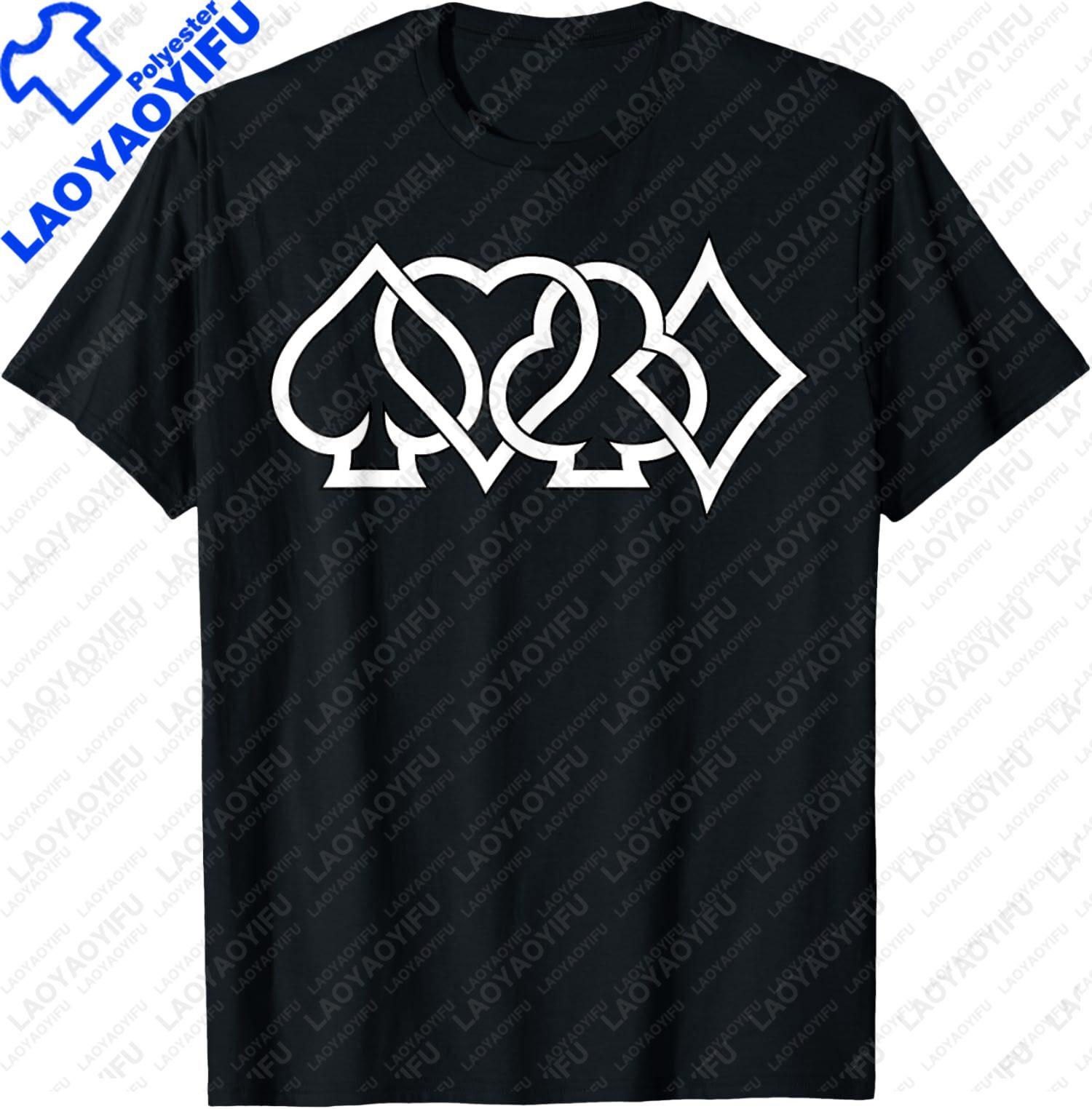 Texas Holdem Poker Poker Player Tshirt Shortsleeved Roundneck Stylish Casual and Comfortable Mens Tshirt S