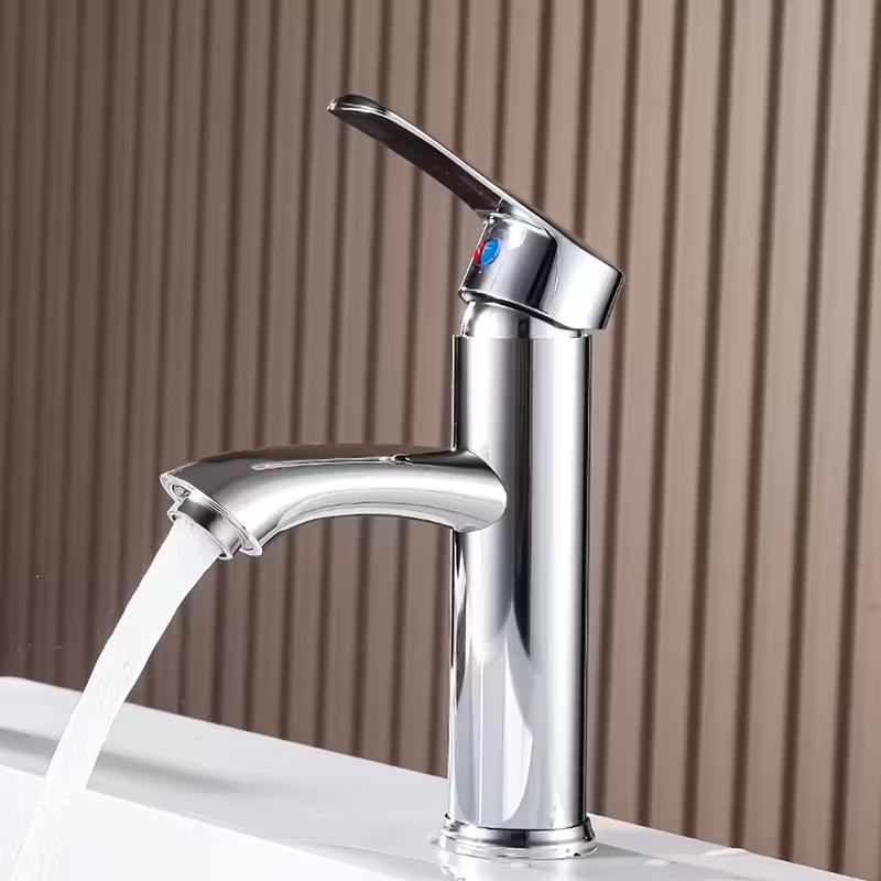 Wonderful Basin Bathroom Sink Faucet Chrome Water Faucet Hand -watert Basin Bathroom Bathroom Splash Anti Hot and Hot Faucet
