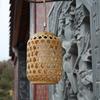 Creative Waterproof Solar Imitation Rattan Lantern LED Warm Light Home Decorative Lights 800 MAH Yard Lighting Ornaments Outdoor