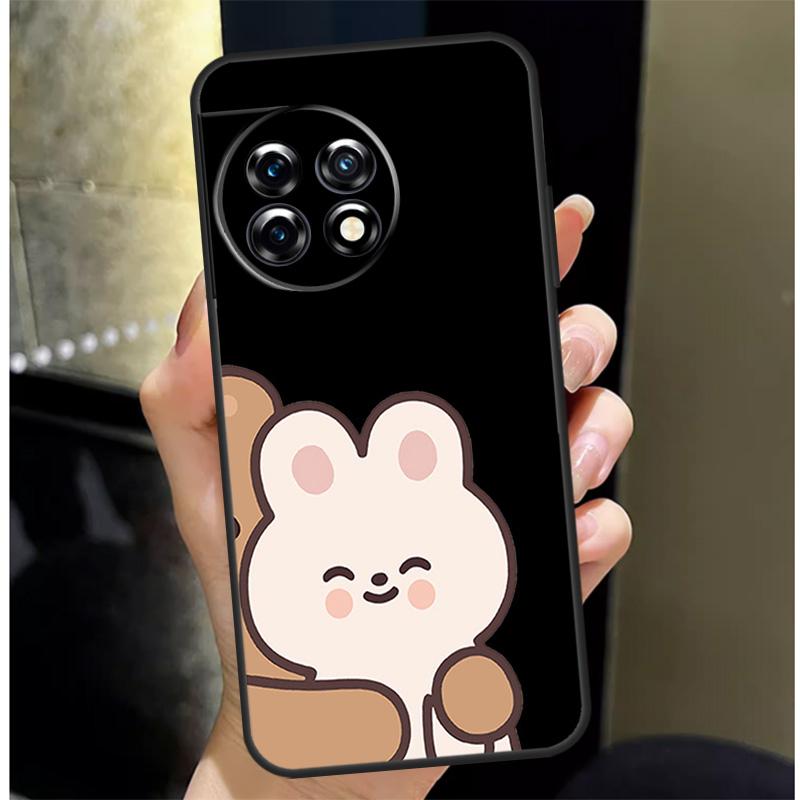 Funny Animal Dog Cats Tiger Couple Cover For OnePlus Nord 4 CE 3 2 Lite N30 N20 N10 OnePlus 13 12 11 10 Pro 10T 8T 12R 13R Case